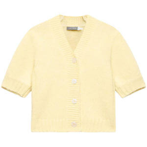 Mint Velvet Yellow Wool Blend Knit Cardigan